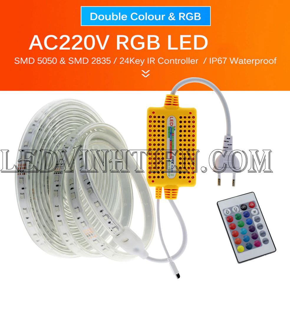 Bộ điều khiển led dây 220V RGB loại tốt