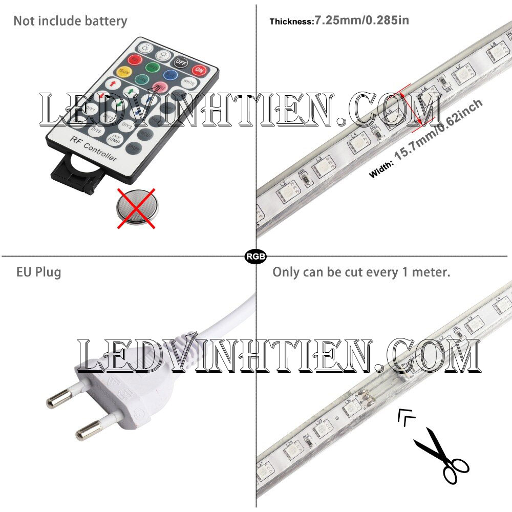 Bộ điều khiển led dây 220V