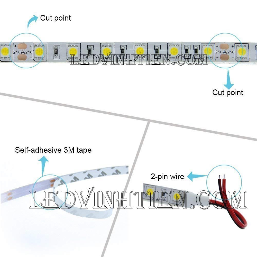 Bộ điều khiển led dây 24V