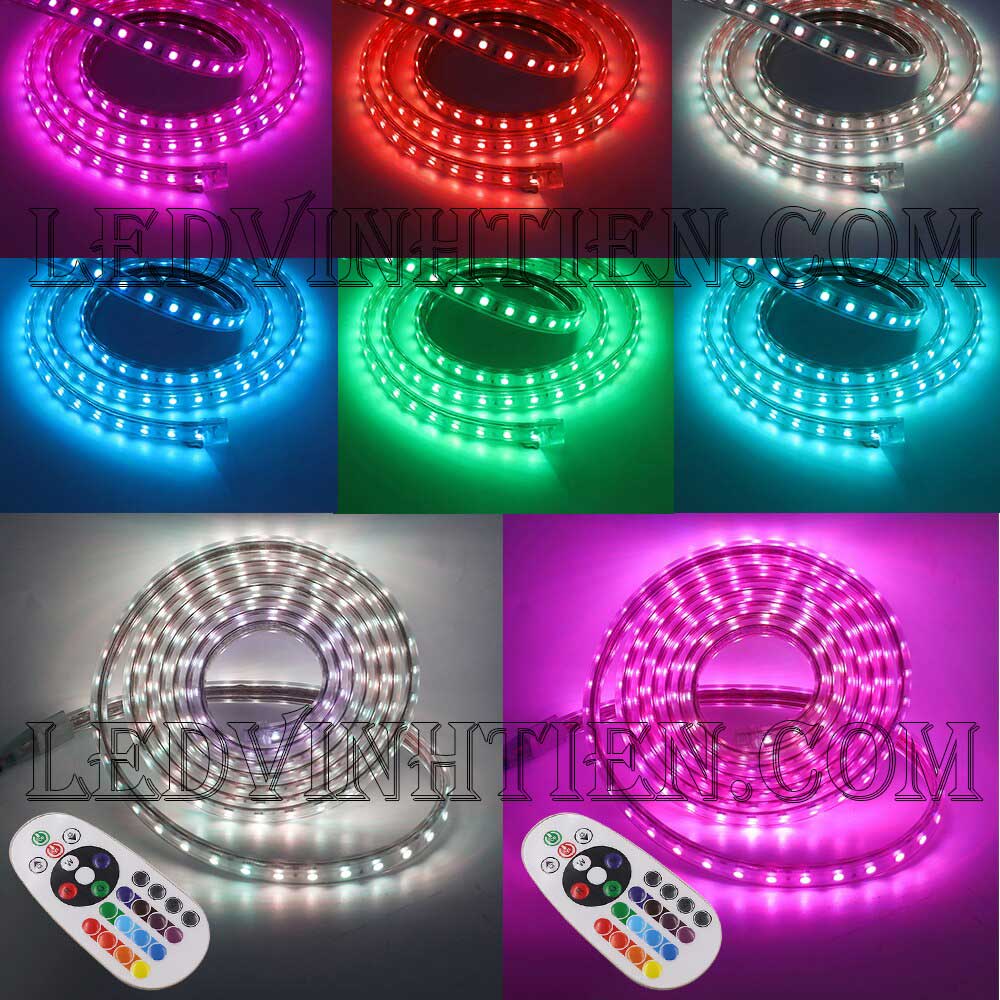 Dây nguồn led 5050 RGB 220V