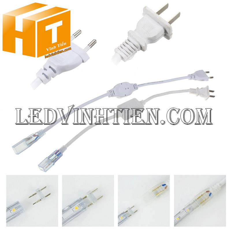Cách cài đặt, cắt dây, đấu nối Dây nguồn led 5050 RGB 220V