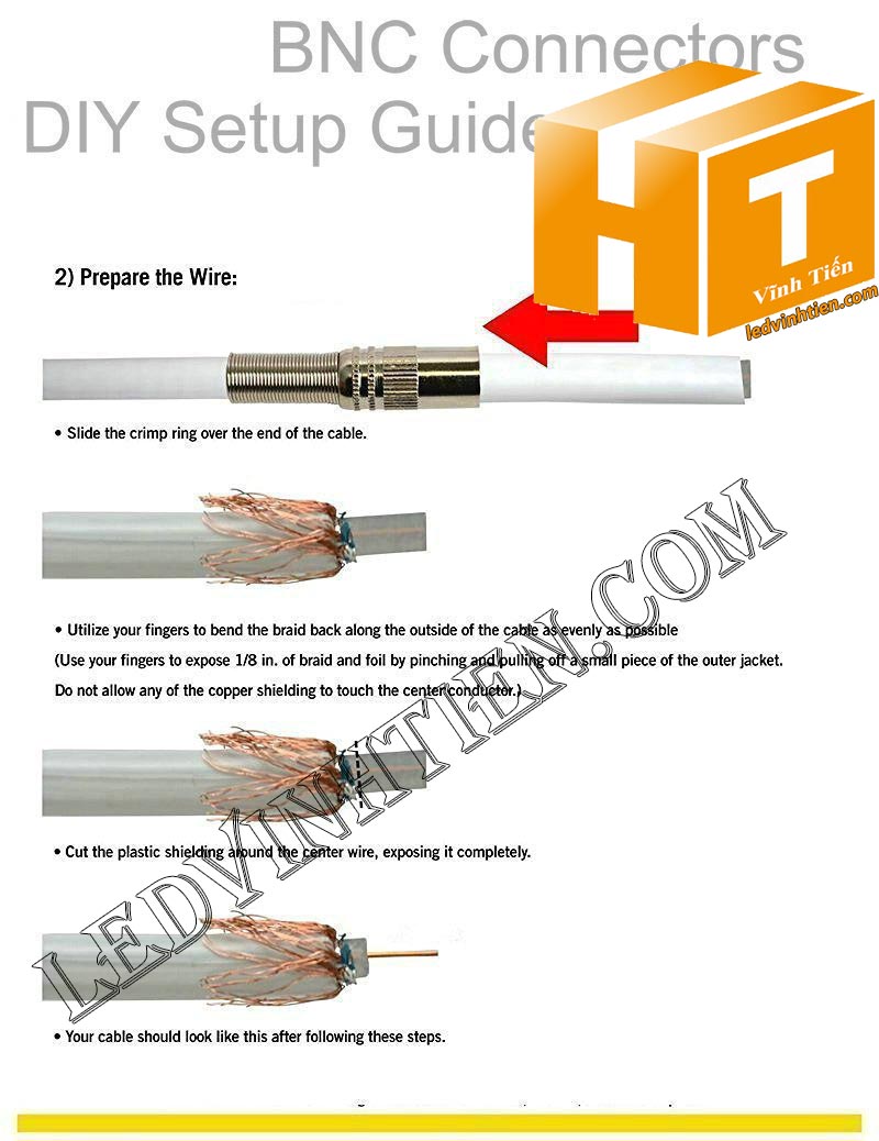 Jack BNC cho cáp Đồng Trục RG59