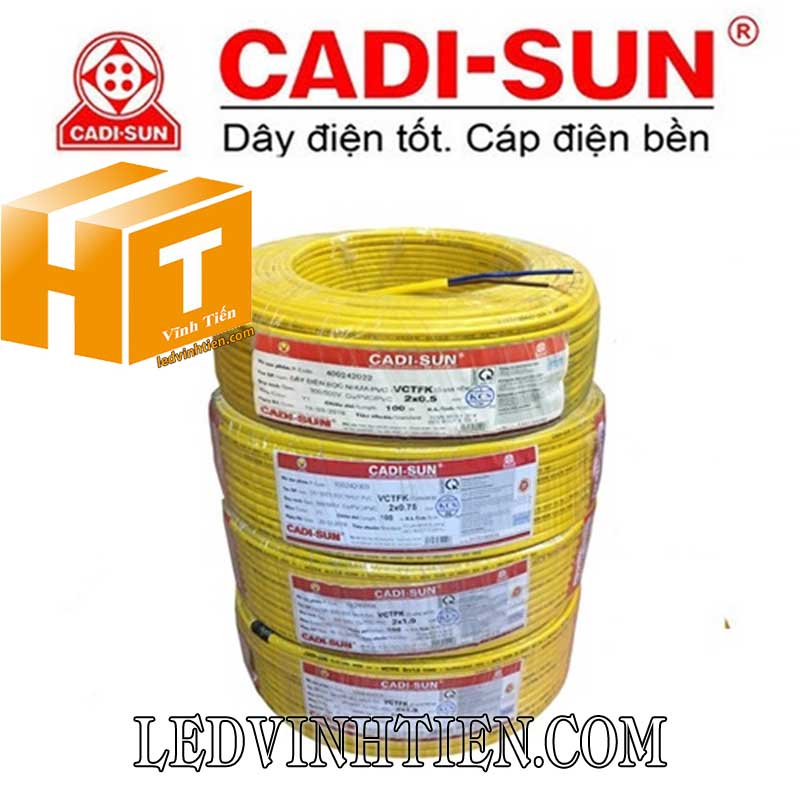 Dây điện Cadisun loai tốt, giá rẻ, lõi đồng