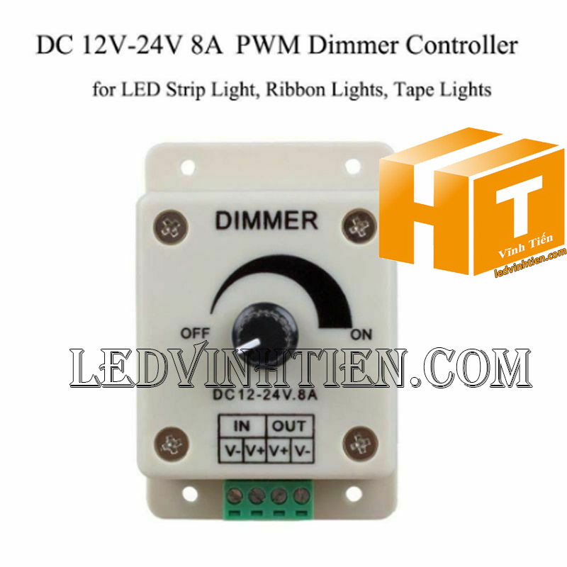 DIMMER LED 12V loại tốt, giá rẻ, dùng Tăng giảm độ sáng đèn LED chiếu sáng