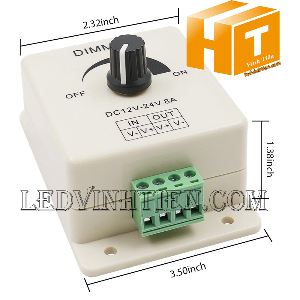 DIMMER LED 12V loại tốt, giá rẻ, dùng Tăng giảm độ sáng đèn LED chiếu sáng