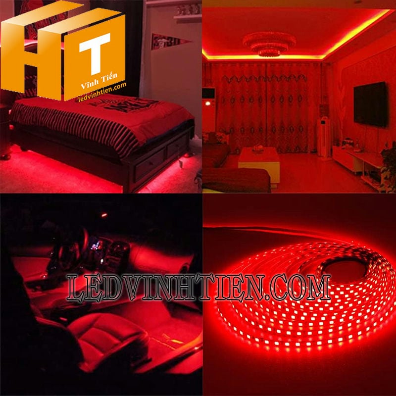 Đèn led dây 2835 màu đỏ cao cấp