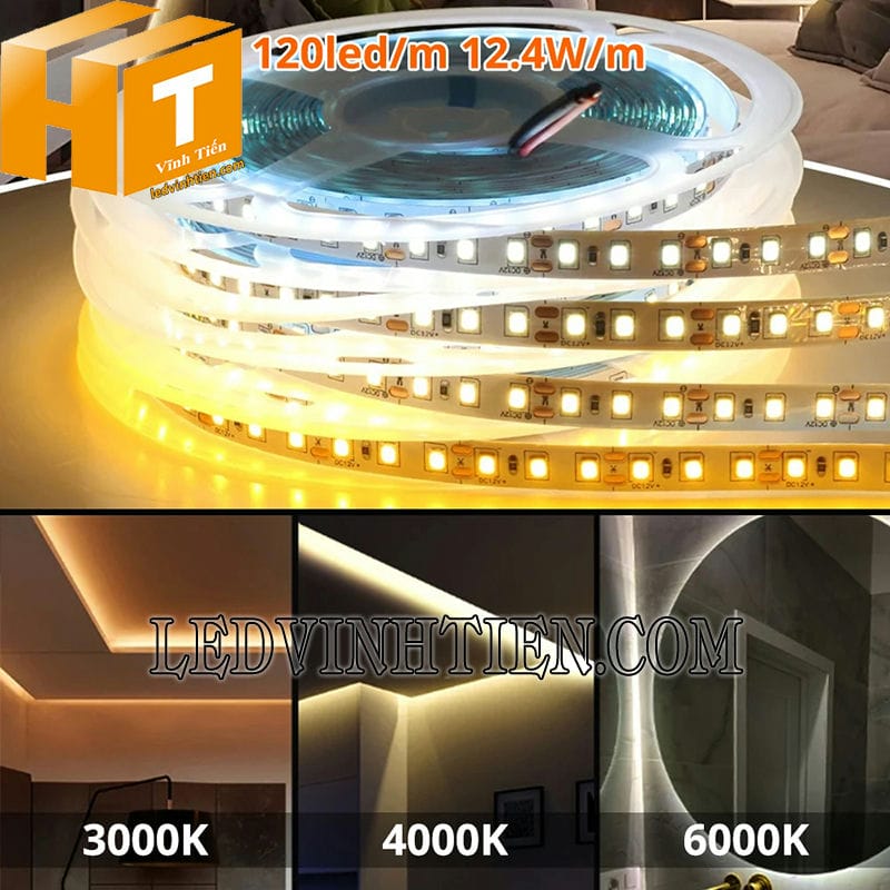 Led dây 2835 12V trang trí nội thất