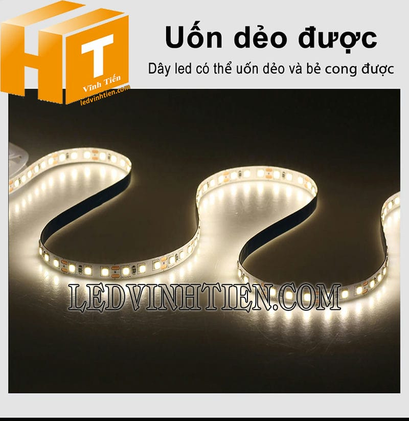 Led dây dán 12V 2835 màu trung tính