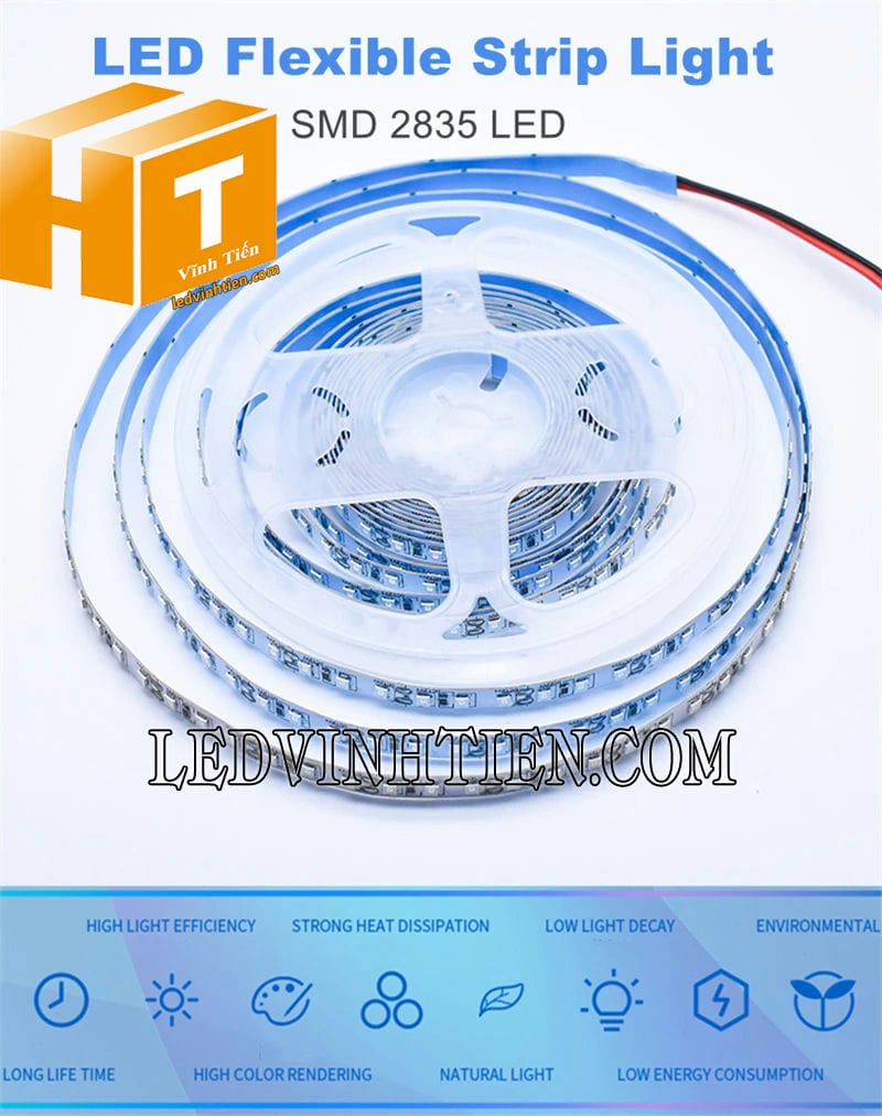 Đèn led dây 2835 cuộn dài 5m