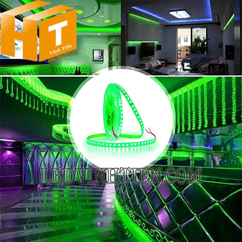 Led dây 2835 màu xanh lá siêu sáng