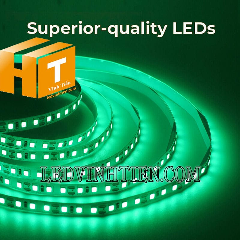 Led dây dán 2835 màu xanh lá