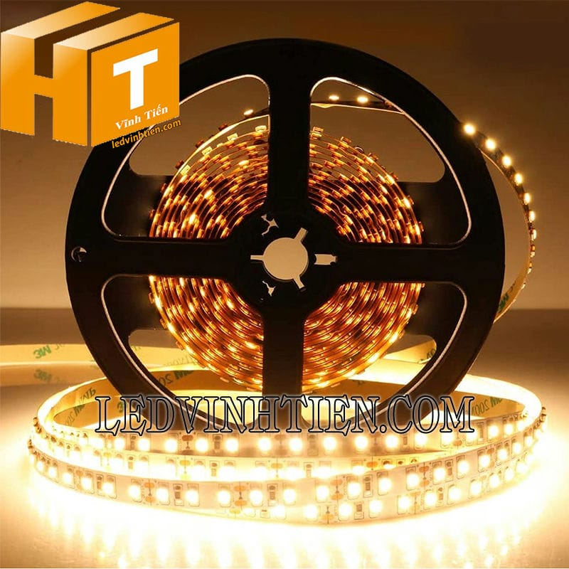 Đèn led dây 5050 12V ánh sáng vàng nắng loại tốt