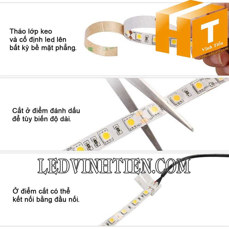 Đèn led dây 5050 cuộn 5m