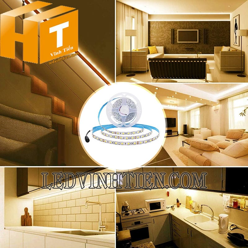 Led dây dán 5050 trang trí văn phòng