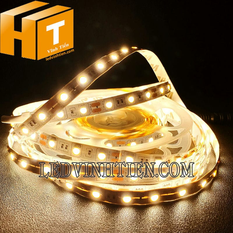 Led dây dán 5050 vàng nắng