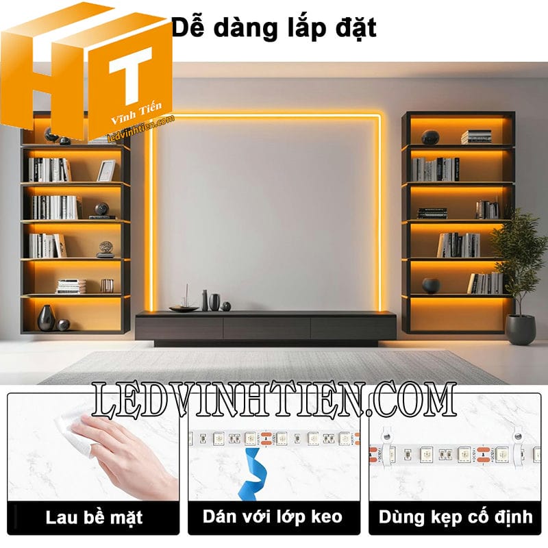 Cách lắp đặt đèn led dây 5050