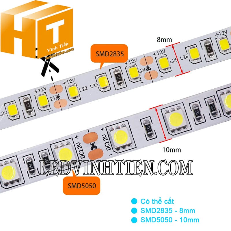 Đèn led dây 12V 5m giá rẻ