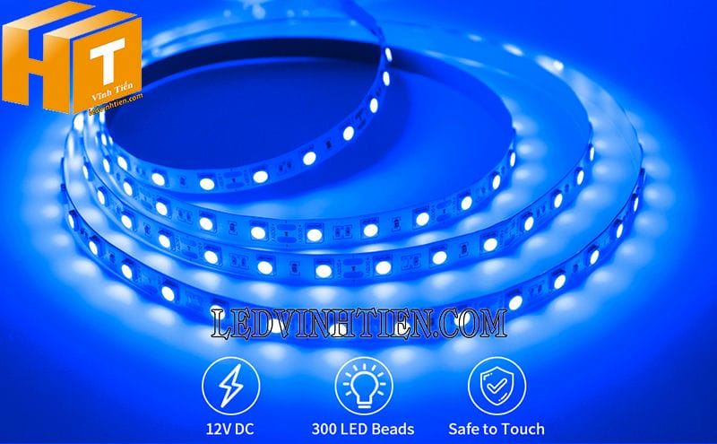 Led dây dán 5050 12V xanh dương