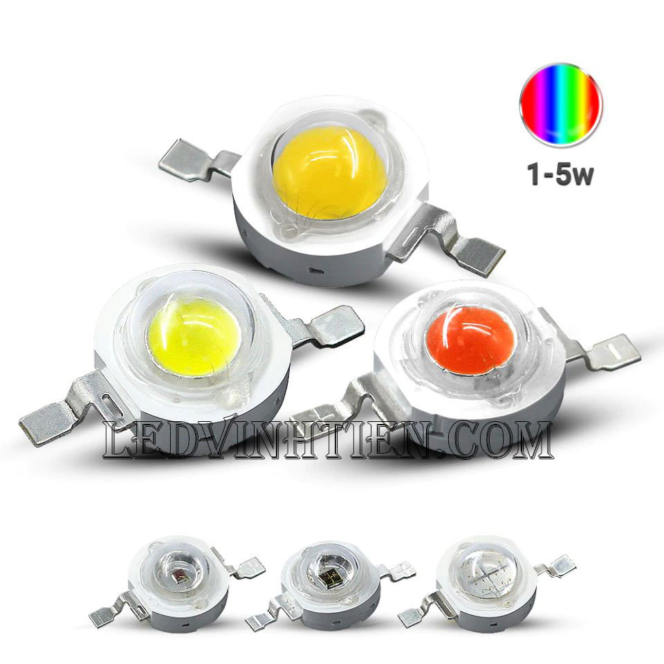 Led hạt 1W ánh sáng vàng