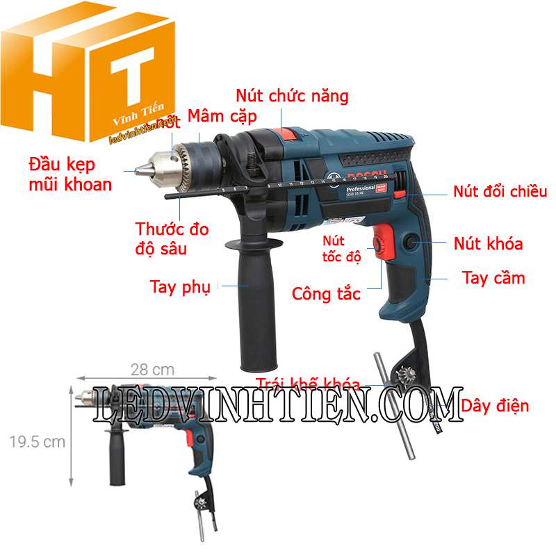 Khoan điện Bosch tại Vĩnh Tiến