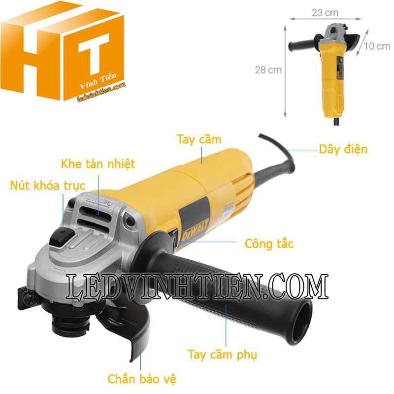Thông số kỹ thuật máy mài góc Dewalt giá rẻ, loại tốt tại vĩnh tiến