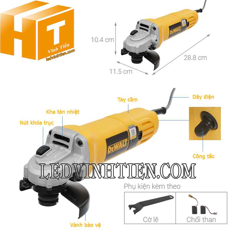 Thông số kỹ thuật Máy mài góc Dewalt