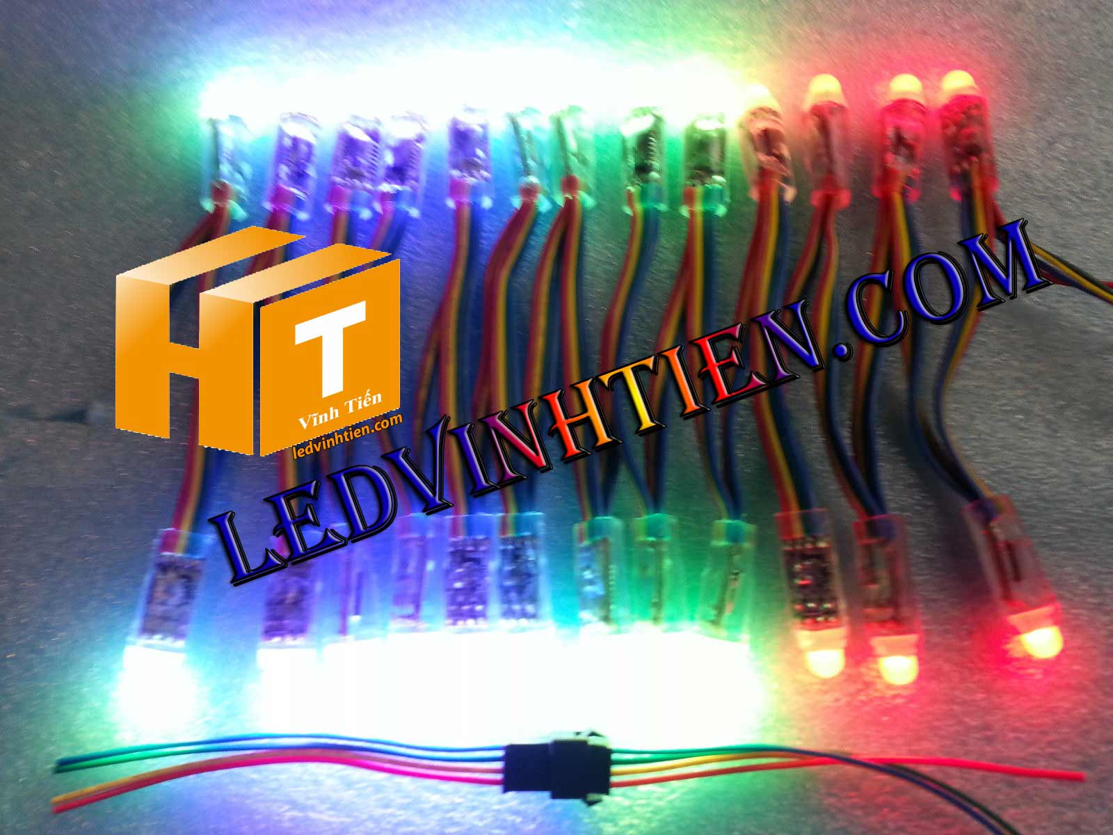 LED full color loại tốt, giá rẻ, siêu sáng, dây đồng, dùng hắt chử, logo quảng cáo