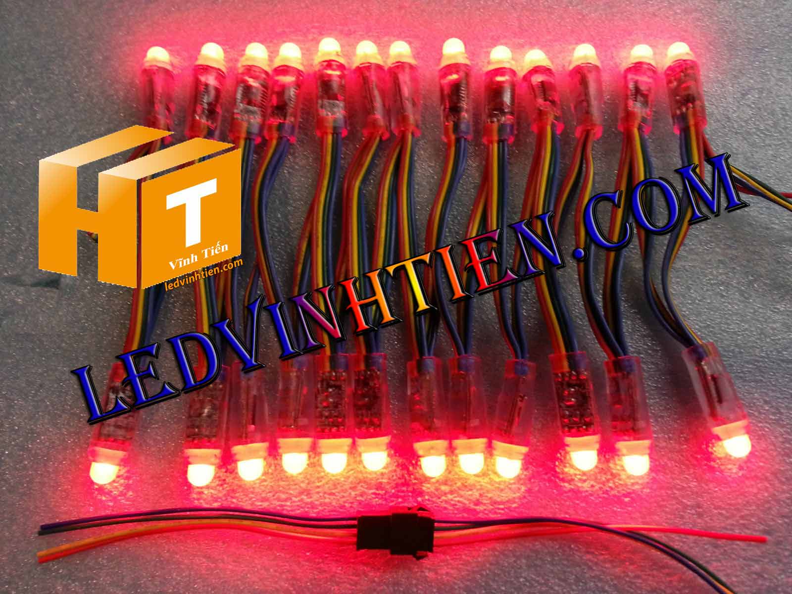 LED full color loại tốt, giá rẻ, siêu sáng, dây đồng, dùng hắt chử, logo quảng cáo