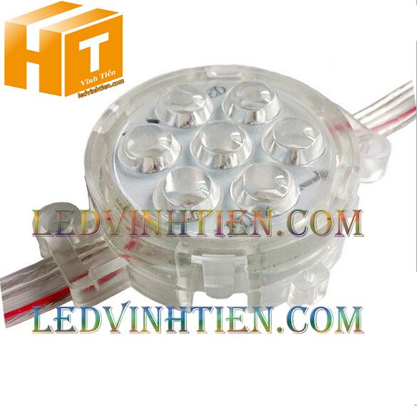 LED BÁT FULL COLOR, led hắt chiếu điểm, led module 50MM, siêu sáng điện DC12v, giá rẻ, ledvinhtien.com