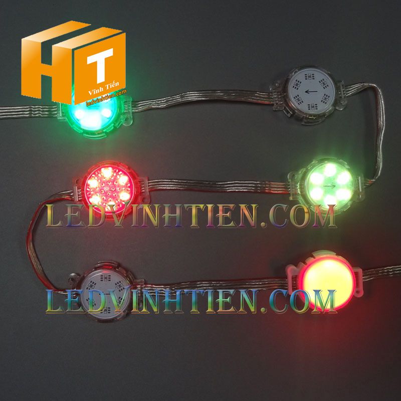 LED BÁT FULL COLOR, led hắt chiếu điểm, led module 50MM, siêu sáng điện DC12v, giá rẻ, ledvinhtien.com