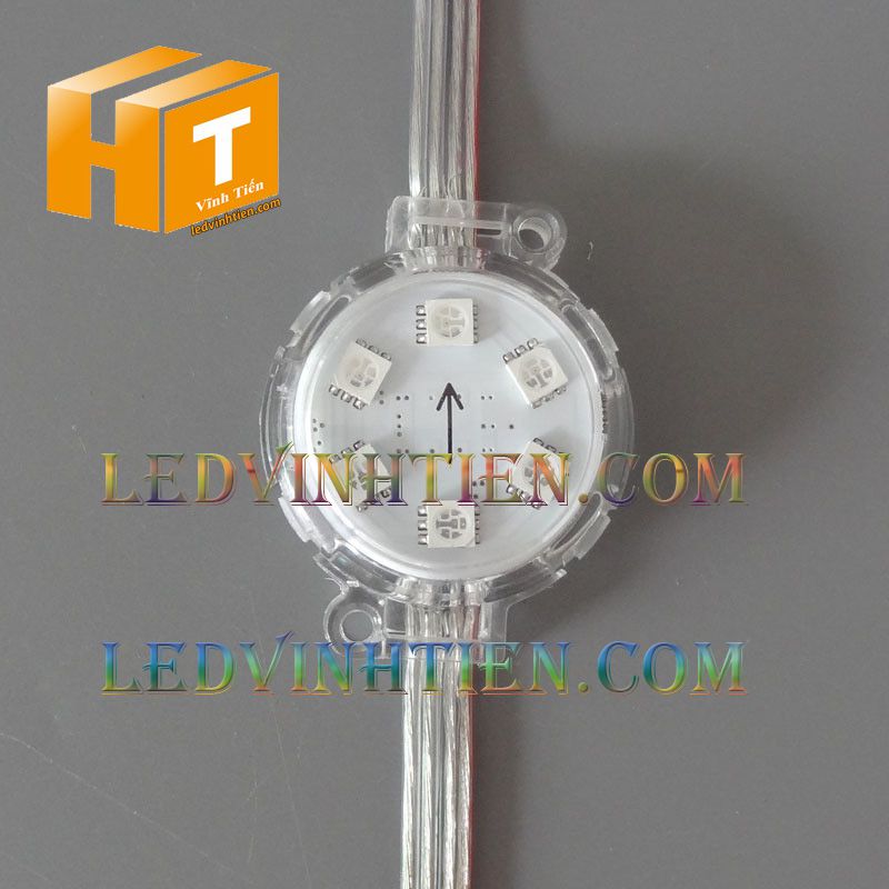 LED BÁT FULL COLOR, led hắt chiếu điểm, led module 50MM, siêu sáng điện DC12v, giá rẻ, ledvinhtien.com