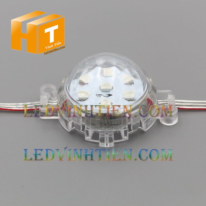 LED BÁT FULL COLOR, led hắt chiếu điểm, led module 50MM, siêu sáng điện DC12v, giá rẻ, ledvinhtien.com