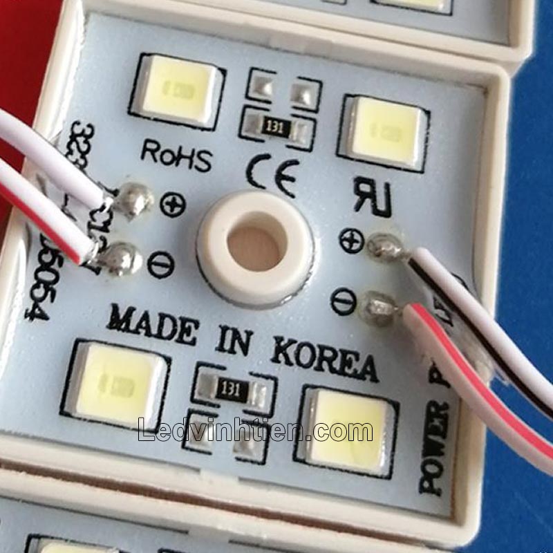 Led module 4 bóng 5054 ánh sáng màu đỏ