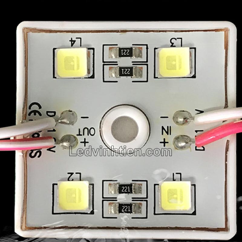 Led module 4 bóng 5054 ánh sáng xanh lá