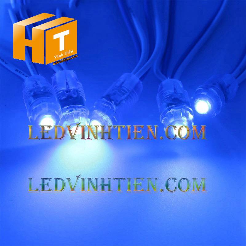 Led đúc F8 đế 12mm đầu trong 5V màu trắng loại tốt, giá rẻ, siêu sáng, dây đồng, dùng hắt chử, logo quảng cáo tại tuy hòa phú yên