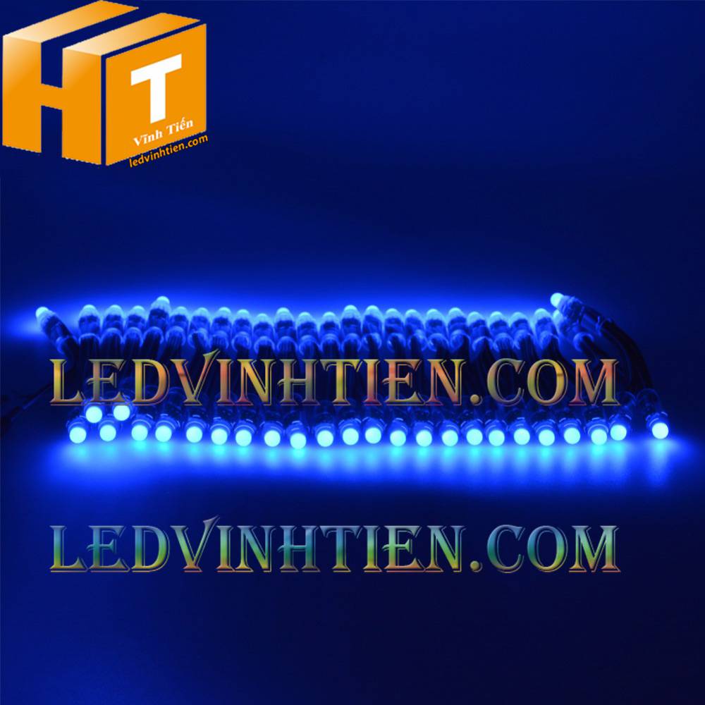 Led đúc F8 đế 12mm đầu trong 5V màu xanh dương loại tốt, giá rẻ, siêu sáng, dây đồng, dùng hắt chử, logo quảng cáo tại tuy hòa phú yên