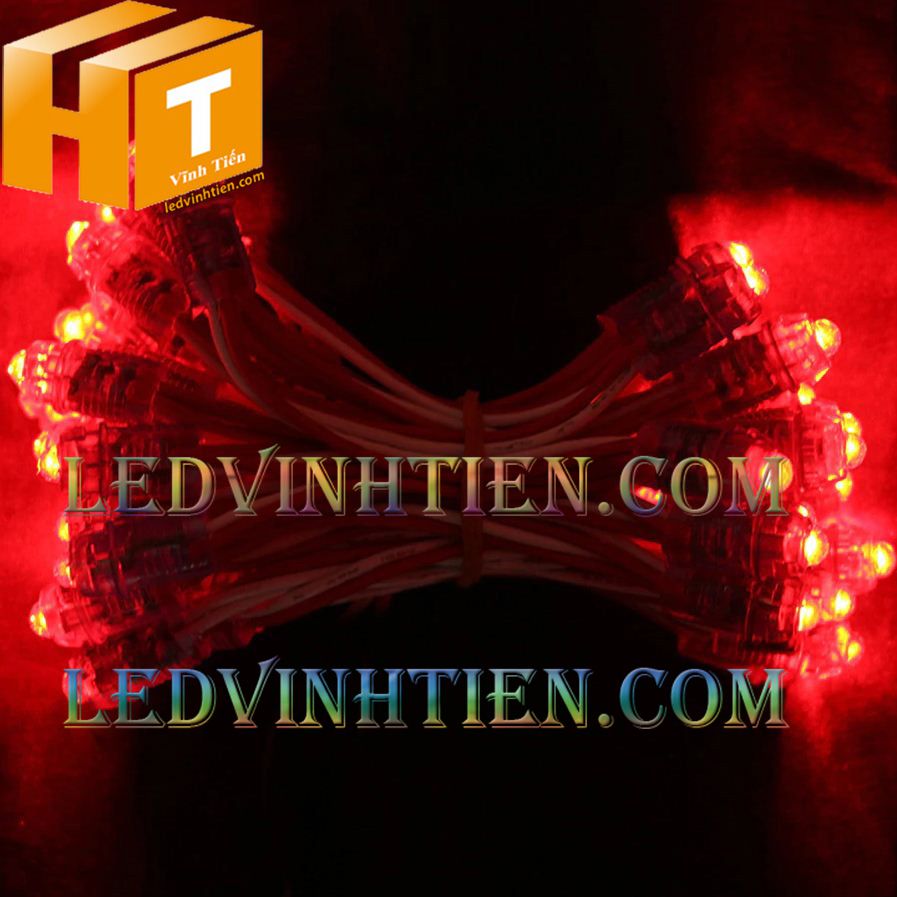 Bóng led đúc F5 đế 9mm 12V đầu trong màu vàng, IP68, loại tốt, giá rẻ, siêu sáng, chiếu sáng ngoài trời, IP68, ledvinhtien.com