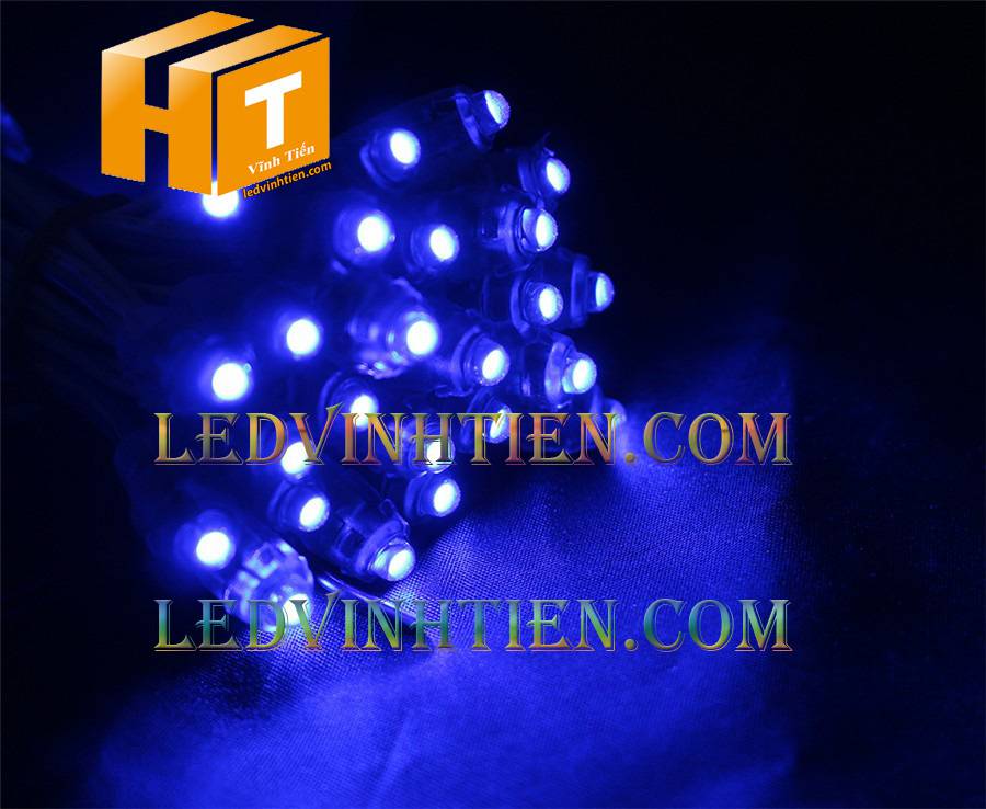 Bóng led đúc F5 đế 9mm 12V đầu trong màu xanh lá, IP68, loại tốt, giá rẻ, siêu sáng, chiếu sáng ngoài trời, IP68, ledvinhtien.com