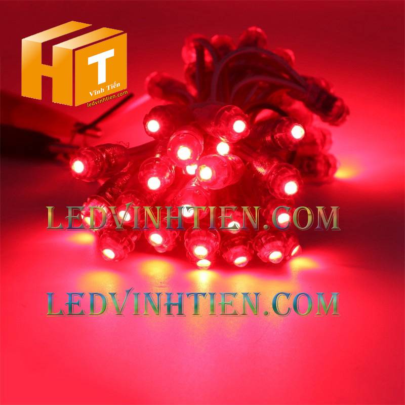 Bóng led đúc F5 đế 9mm 12V đầu trong màu xanh lá, IP68, loại tốt, giá rẻ, siêu sáng, chiếu sáng ngoài trời, IP68, ledvinhtien.com