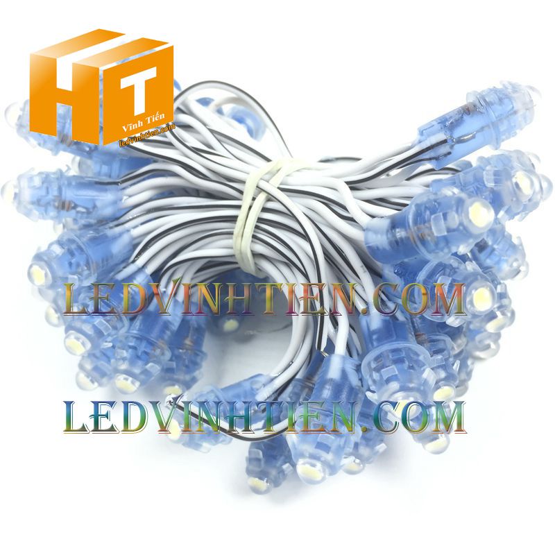 Bóng Led đúc f5 màu hồng, tím loại tốt, giá rẻ, siêu sáng, dây đồng, dùng hắt chử, logo quảng cáo