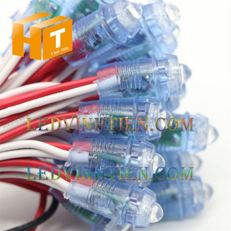 Bóng Led đúc f5 màu hồng, tím loại tốt, giá rẻ, siêu sáng, dây đồng, dùng hắt chử, logo quảng cáo