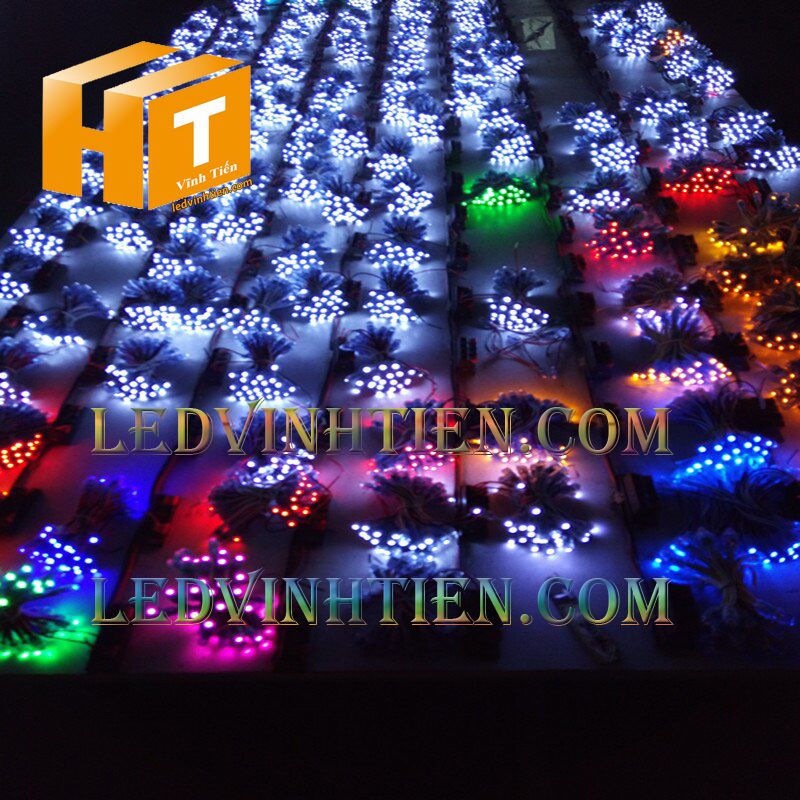 Led đúc F8 đế 12mm đầu trong DC12V màu trắng loại tốt, giá rẻ, siêu sáng, dây đồng, dùng hắt chử, logo quảng cáo