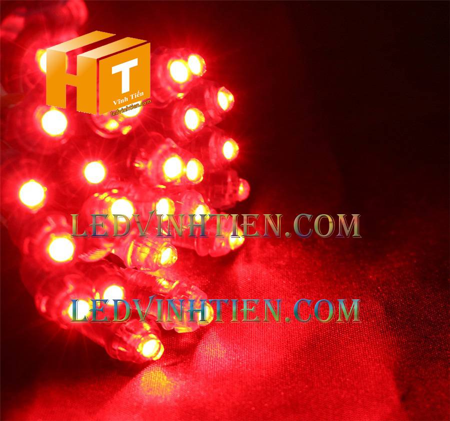 Led đúc F8 đế 12mm đầu trong DC12V màu xanh dương loại tốt, giá rẻ, siêu sáng, dây đồng, dùng hắt chử, logo quảng cáo