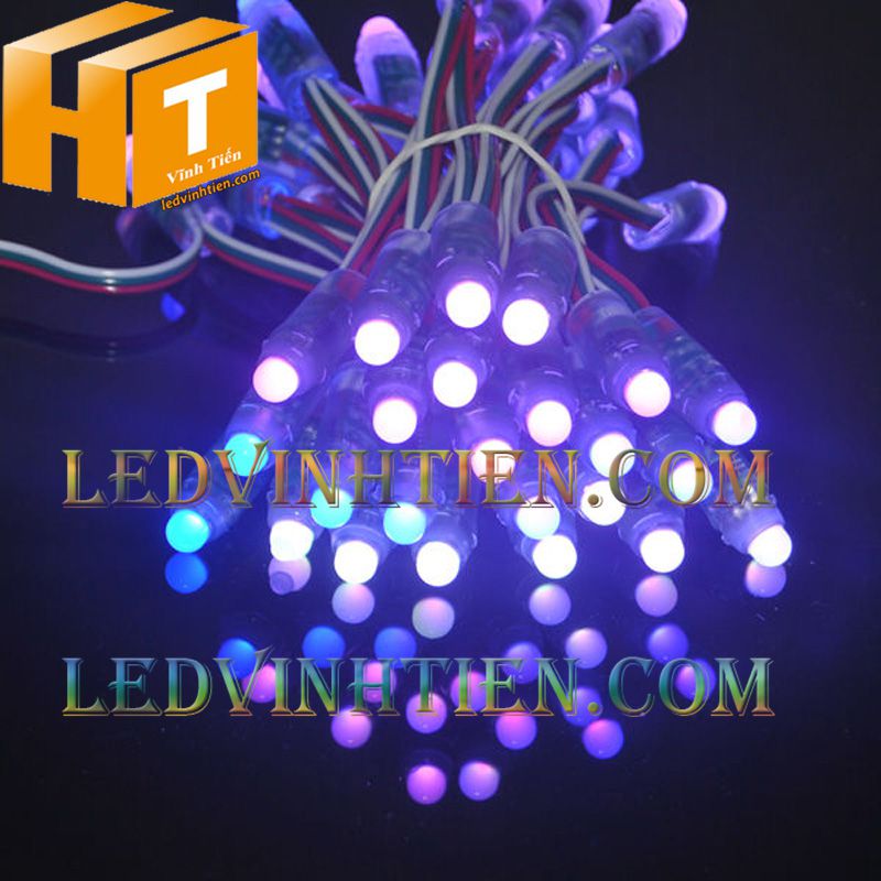 Led đúc F8 đế 12mm đầu đục màu hồng loại tốt, giá rẻ, siêu sáng, dây đồng, dùng hắt chử, logo quảng cáo tại tuy hòa phú yên