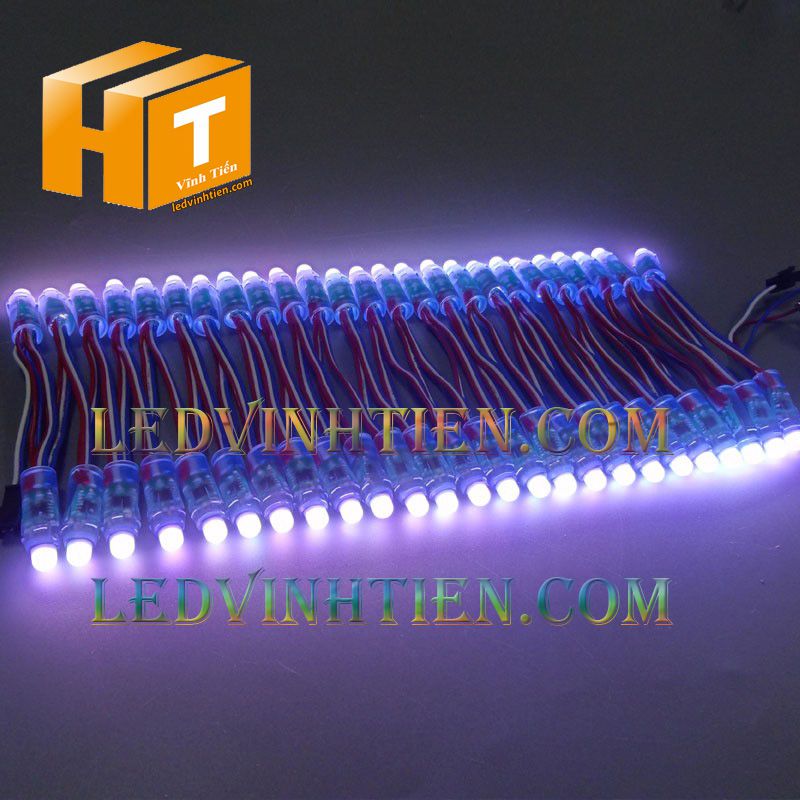 Led đúc F8 đế 12mm đầu đục màu hồng loại tốt, giá rẻ, siêu sáng, dây đồng, dùng hắt chử, logo quảng cáo tại tuy hòa phú yên