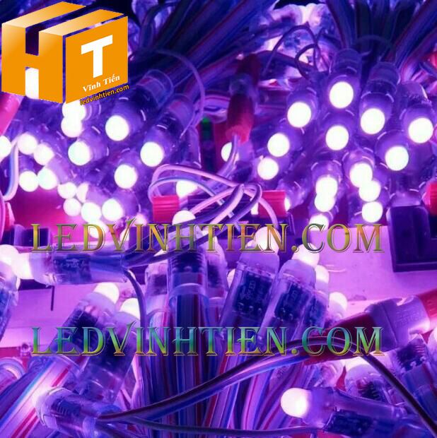 Led đúc F8 đế 12mm đầu đục màu hồng loại tốt, giá rẻ, siêu sáng, dây đồng, dùng hắt chử, logo quảng cáo tại tuy hòa phú yên