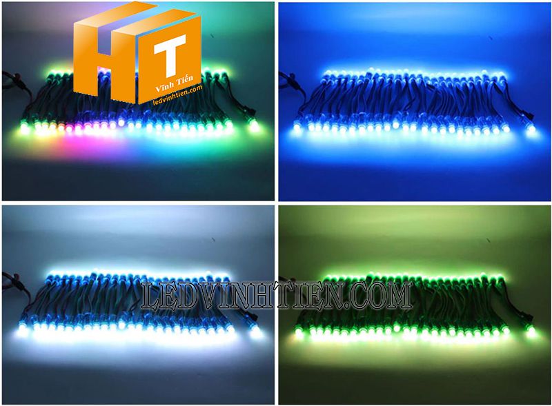 Mua đèn led đúc f7 đầu đục màu xanh dương tại TP. HCM