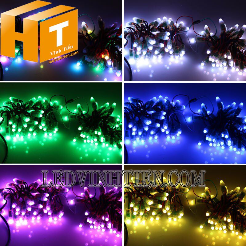 Bóng led đúc f7 đế 12mm đầu đục màu trắng tại TPHCM