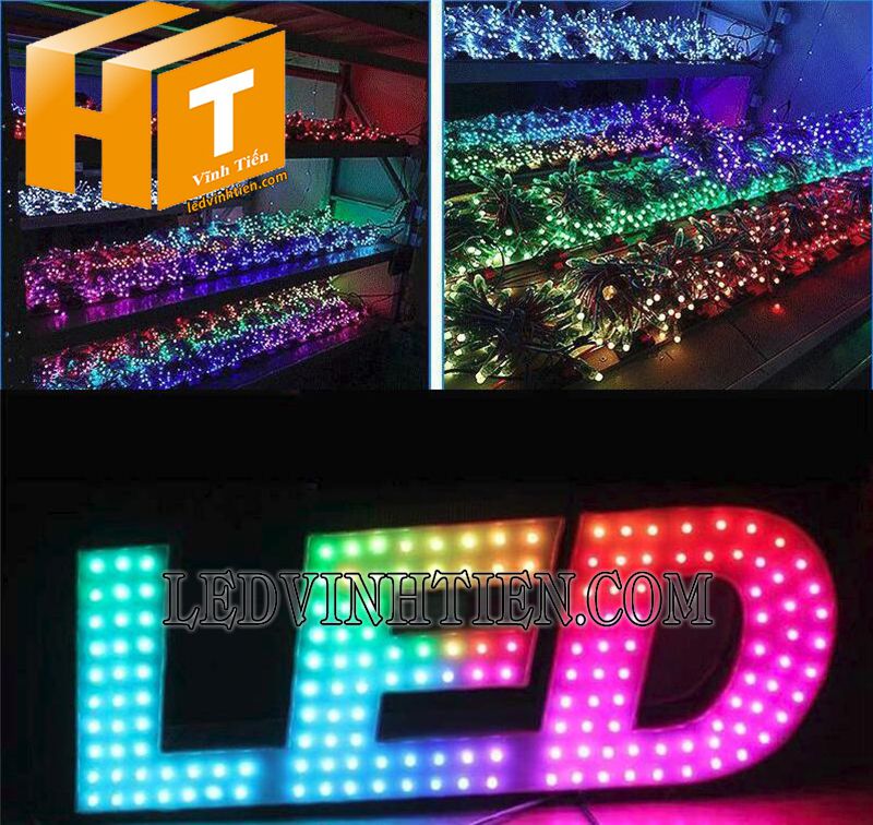 bóng led đúc f7 đế 12mm màu đỏ chính hãng