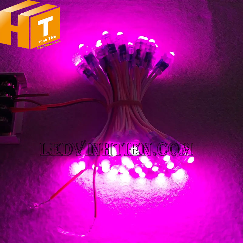 Đèn led dây dùng điện 5V ánh sáng màu hồng